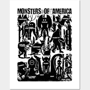 Monsters Of America Cryptid Posters and Art